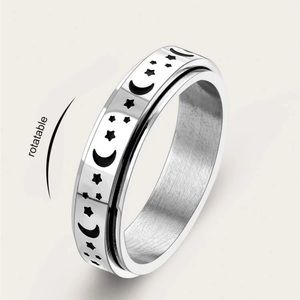 Fidget Ring! ADHD Autism De-Stress Focus Student Neurodivergent Jewelry Silver